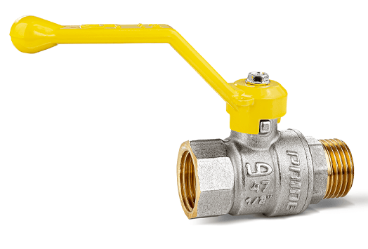Кран шаровой полнопроходной LD Pride 47.32.B-Н.Р 1 1/4" для газа