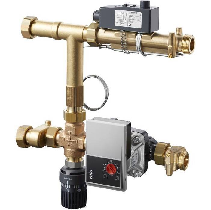 Насосно-смесительный узел теплого пола Oventrop Regufloor H с насосом 
