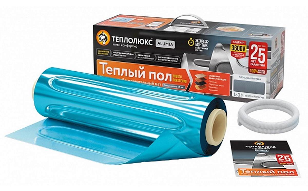 Нагревательный мат Теплолюкс Alumia 1500 Вт/10,0 кв.м