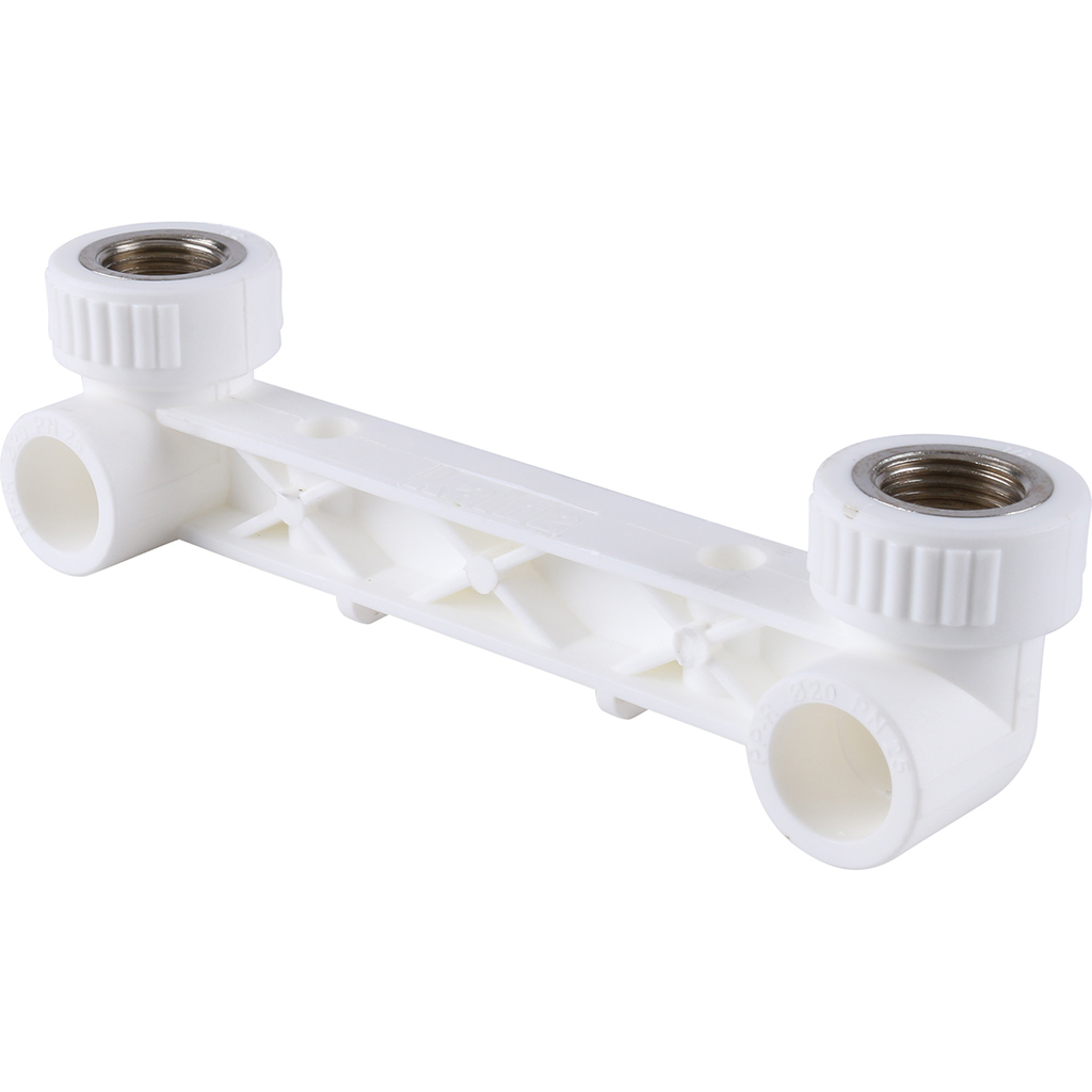 Kalde 20х1/2" Настенный комплект для смесителя для полипропиленовых труб под сварку (цвет белый)