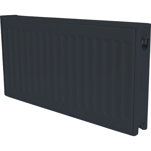 Стальной панельный радиатор ROMMER Ventil 21/300/1000 подключение нижнее правое (Графитовый серый)