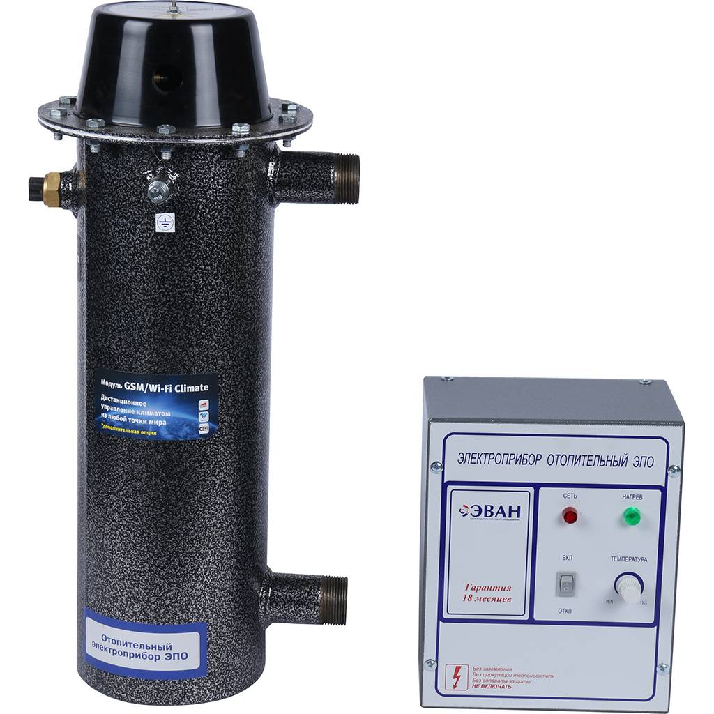 Напольный электрический котел ЭВАН ЭПО-9,45 380Вт класс Стандарт-Эконом с пультом управления