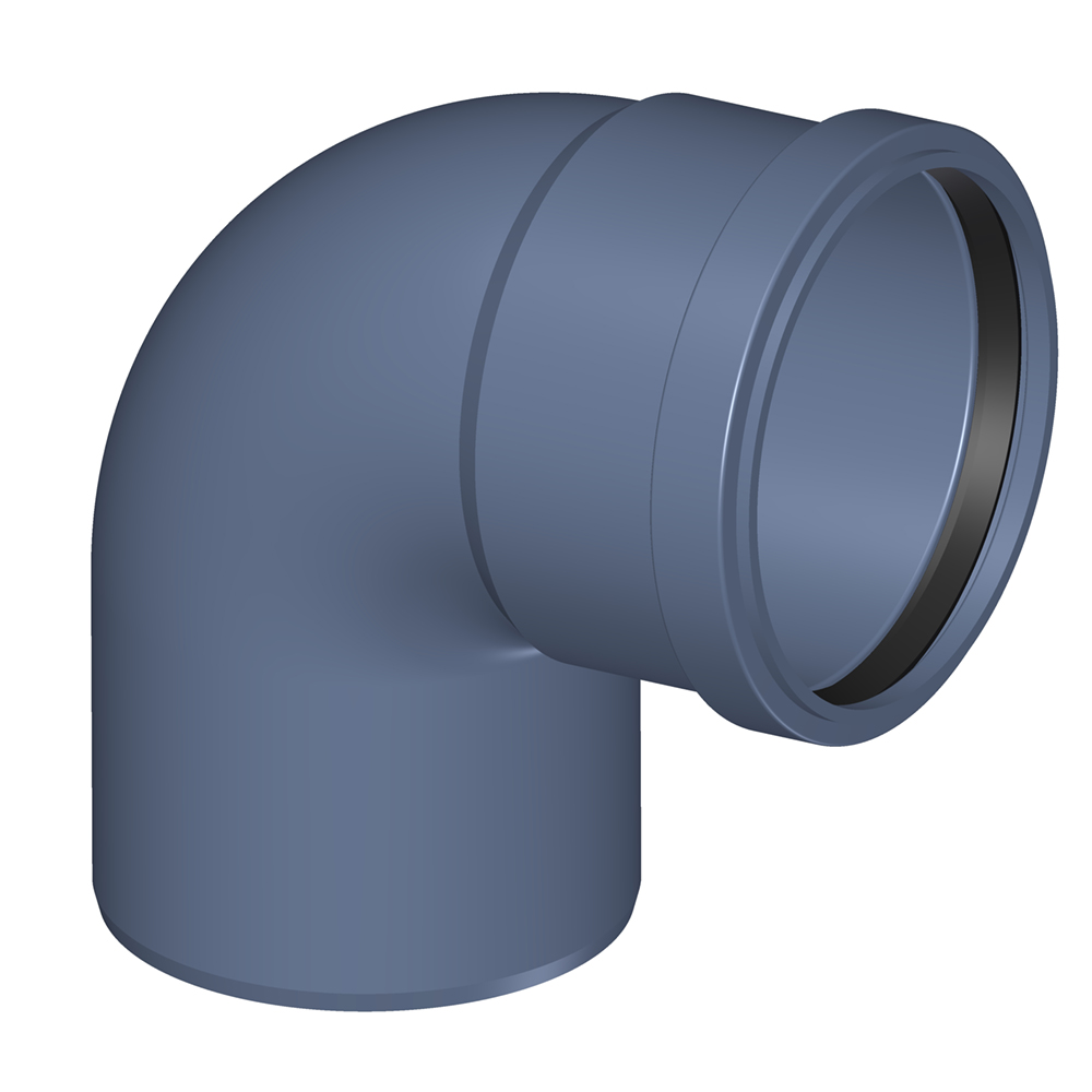 Отвод TECE POLO-KAL NG 110х87,5° канализационный