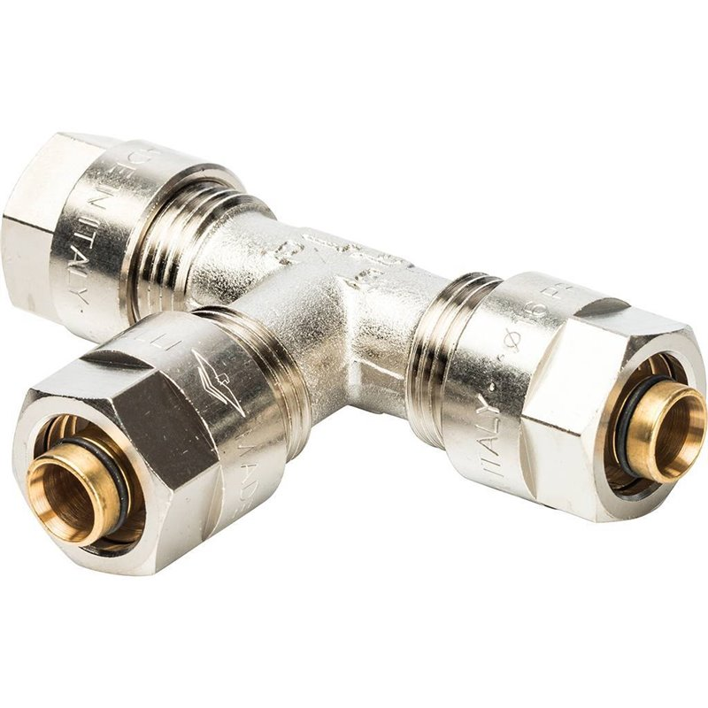 Тройник Prandelli Multyrama 16х2,0 для металлопластиковых труб