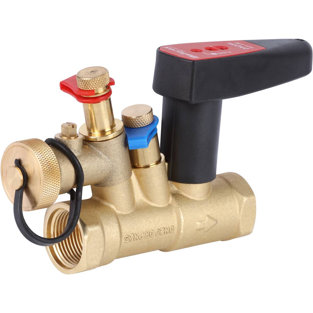 Клапан балансировочный BROEN Venturi FODRV DN20 PN25 Kvs=5,72 м3/ч ручной с дренажем 4455000H-001003