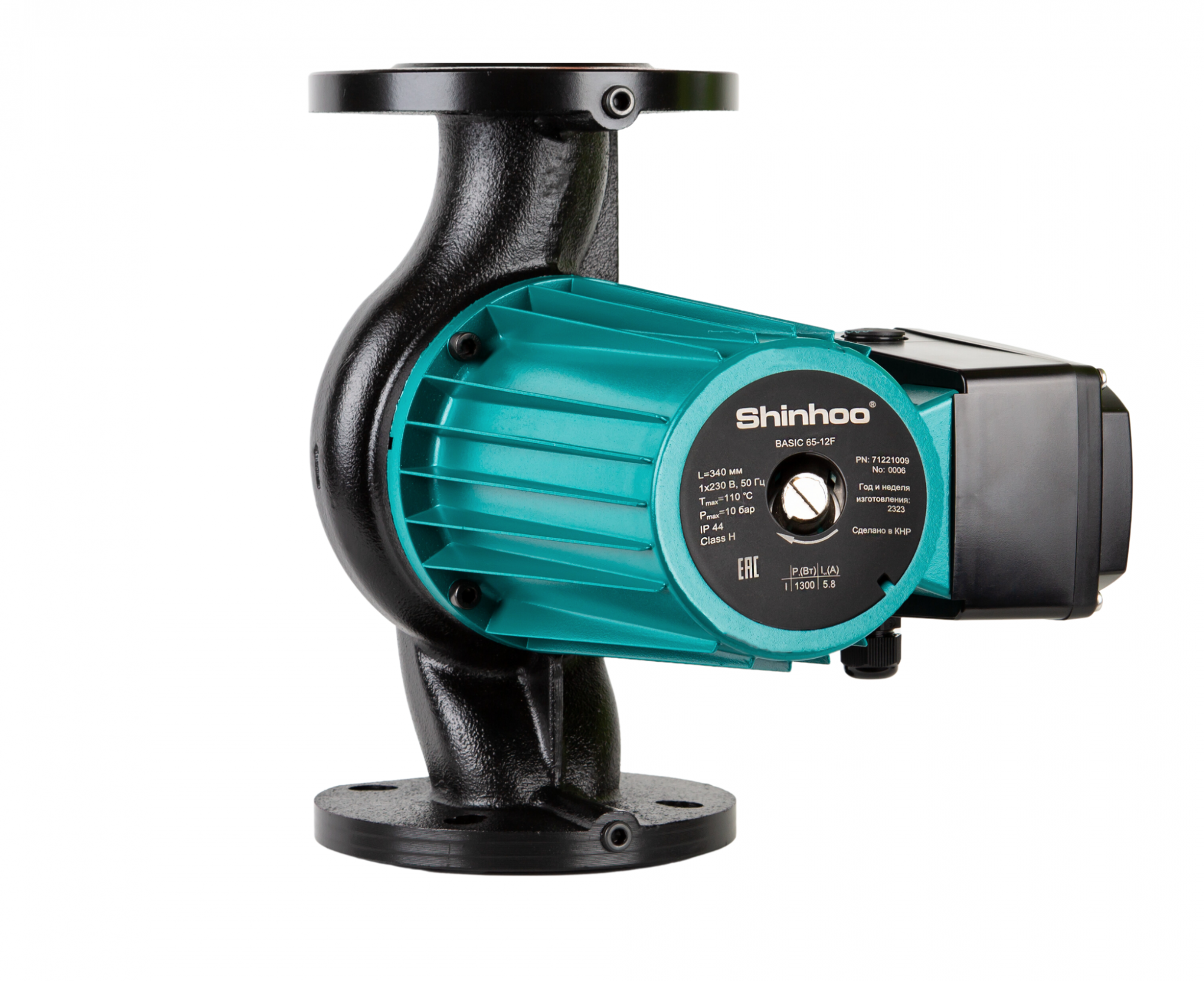 Циркуляционный насос Shinhoo BASIC 65-8F 280мм 700В 1x230Вт 50Гц DN65 PN10 (фланец)