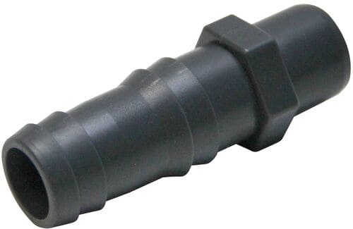 Штуцер Aquaviva ПВХ Дн20 Ру16 напорный под клеевое соединение под шланг (серый)