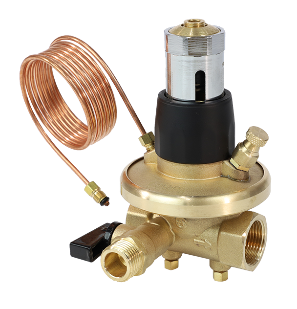 Клапан балансировочный Aquasfera EURO 2010 Ду15 Ру16 5-25 кПа Kvs=1,6м3/ч автомат со спускником