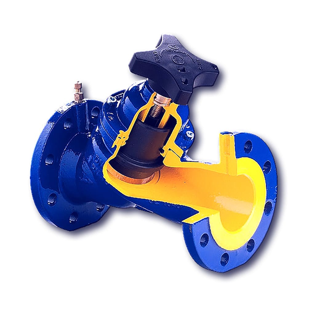 Клапан балансировочный ZETKAMA Ду200 Ру16 Kvs=710,0 м3/ч фланцевый с измерительными ниппелями