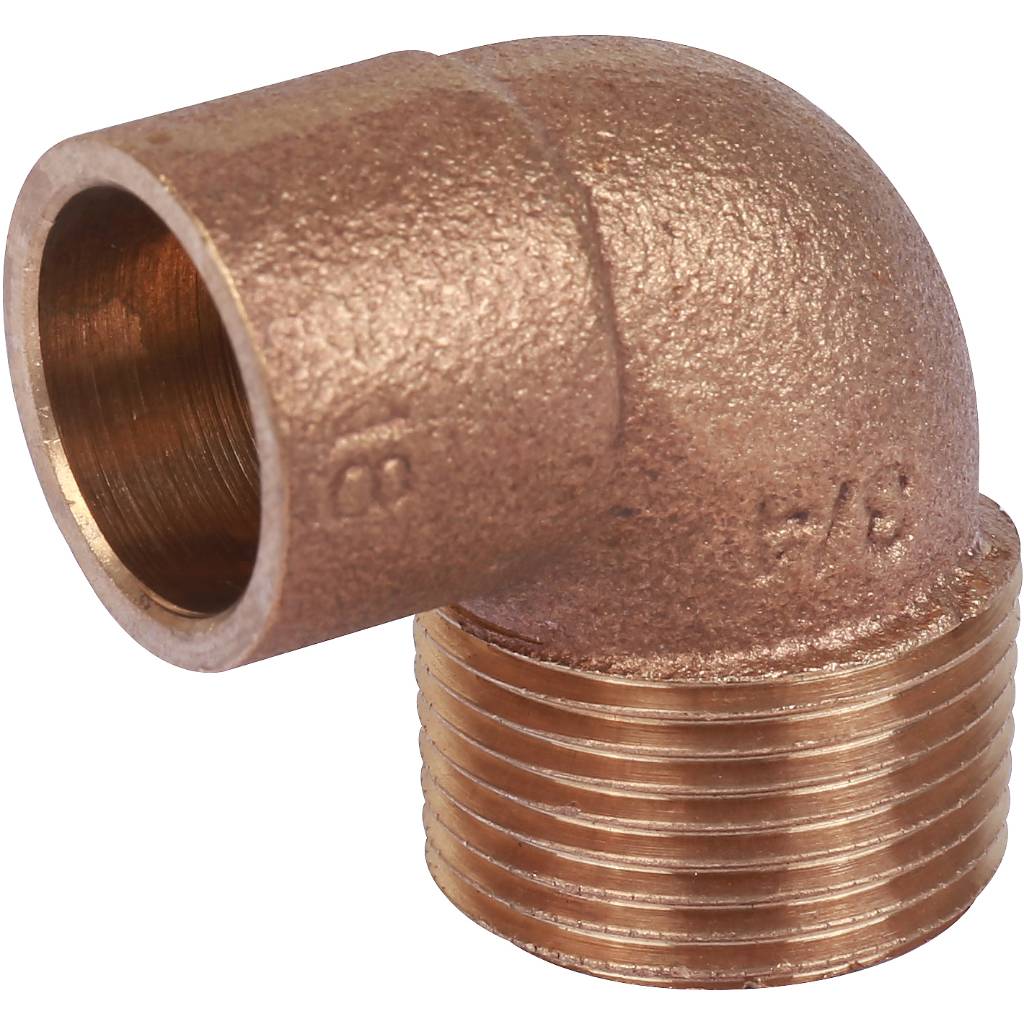 Угловой переход Sanha 18x3/4 ВП-НР под пайку 4092g бронза