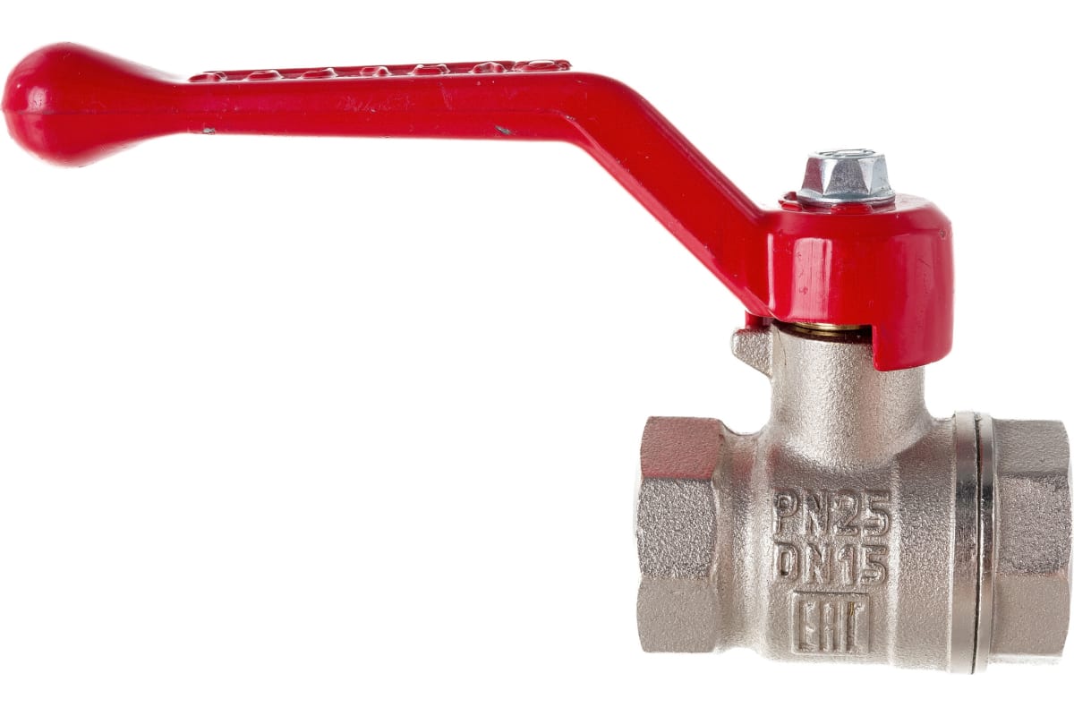 Кран шаровой VALFEX OPTIMA Ду15 ВР/ВР Ру25 полнопроходной (никелированный, рычаг)