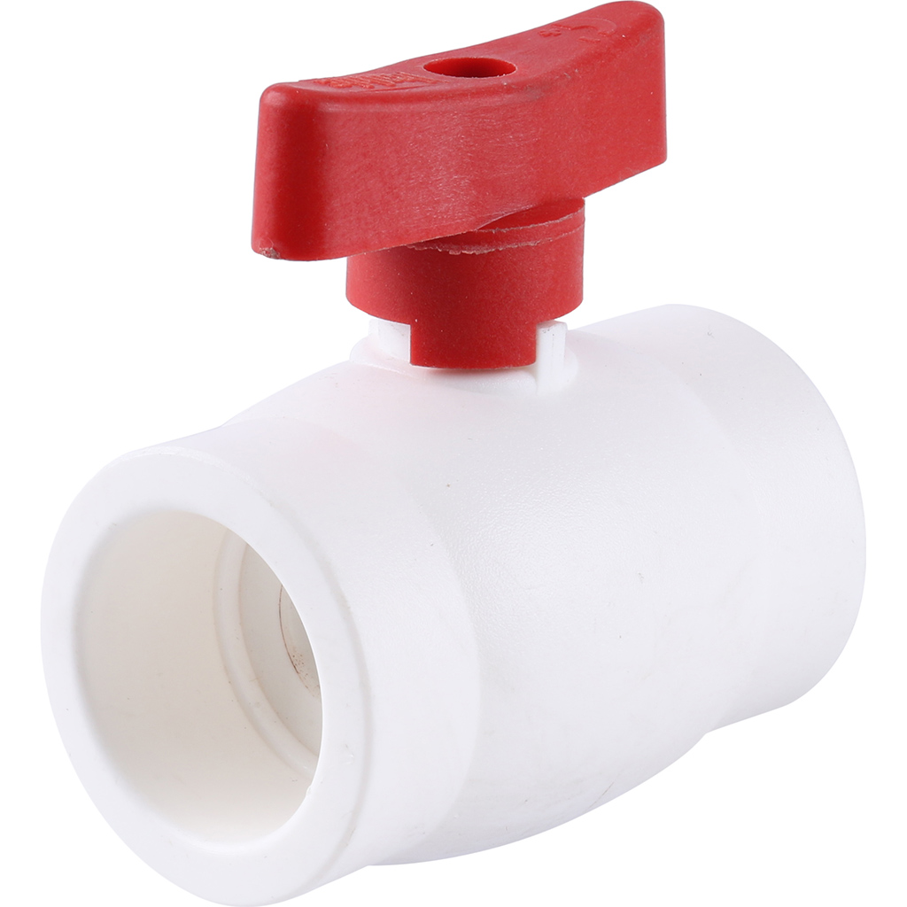 Kalde Мини-кран шаровой с красной ручкой для полипропиленовых труб d=32