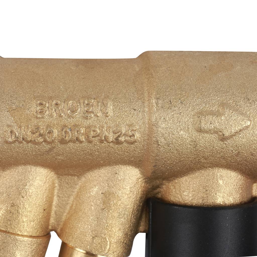 Клапан балансировочный BROEN Venturi FODRV DN20 PN25 Kvs=2,82 м3/ч ручной с дренажем 4455000S-001003