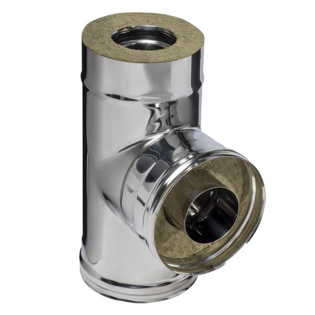 Сэндвич-тройник Ferrum 90° (430/0,5мм + нерж.) D150х210