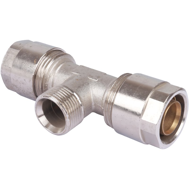 Тройник Prandelli Multyrama 26х3,0х3/4" НР для металлопластиковых труб