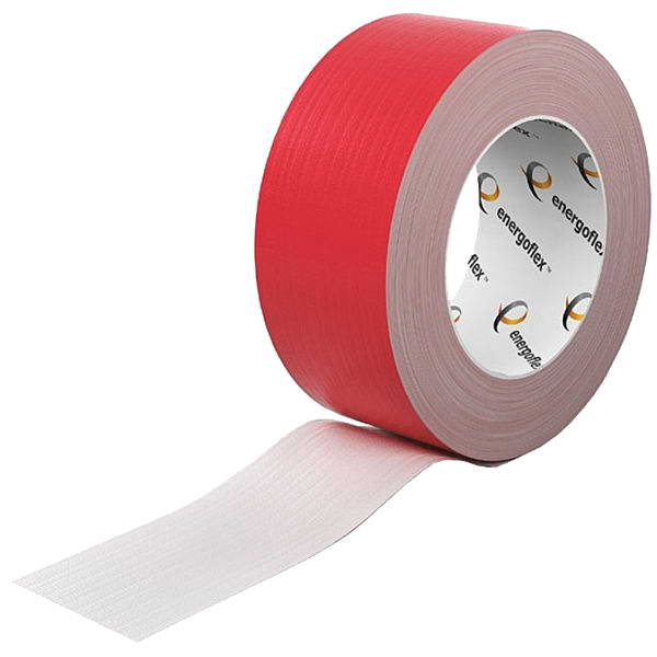 Лента армированная самоклеящаяся, Energoflex, 48 мм x 25 м, цвет красный