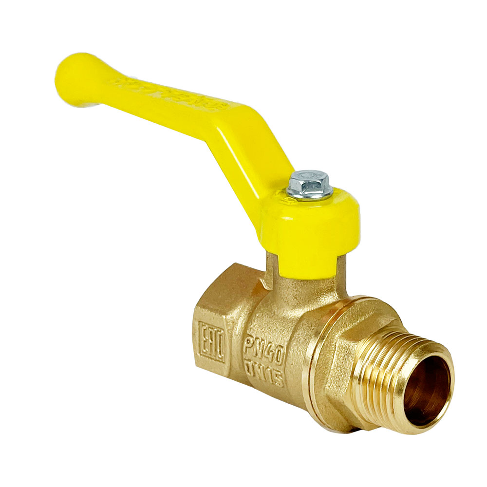 Кран шаровой VALFEX Ду15 НР/ВР Ру40 для газа полнопроходной (ручка-рычаг)