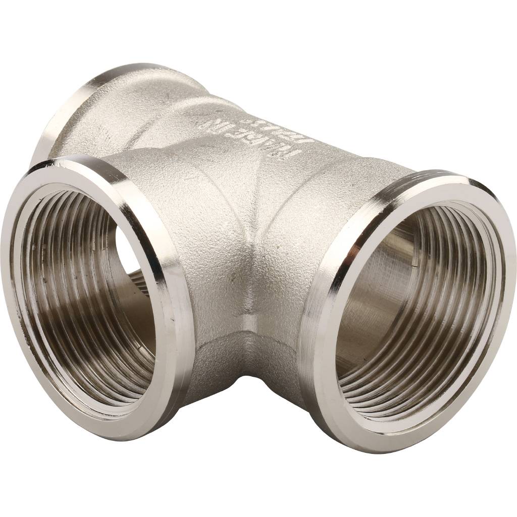 Тройник TIEMME 1 1/4 BB никелированный