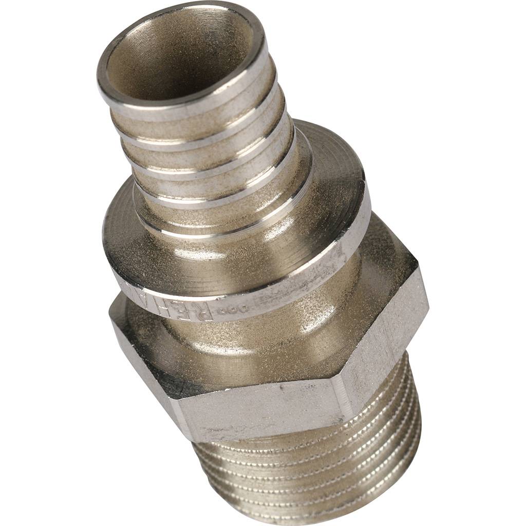 REHAU RAUTITAN Переходник из нержавеющей стали с наружной резьбой 16 - R 1/2