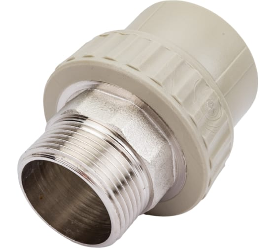 Муфта комбинированная VALFEX PP-R Dn50х1 1/2" НР под ключ (серый)