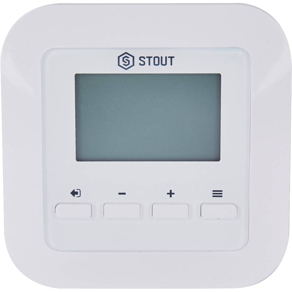 Проводной комнатный регулятор STOUT R-9s (белый)