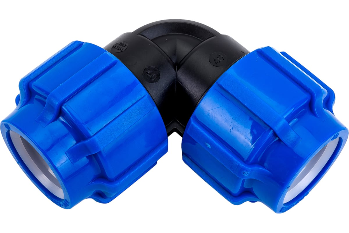 Отвод компрессионный ТПК-АКВА ПЭ Дн63х90°