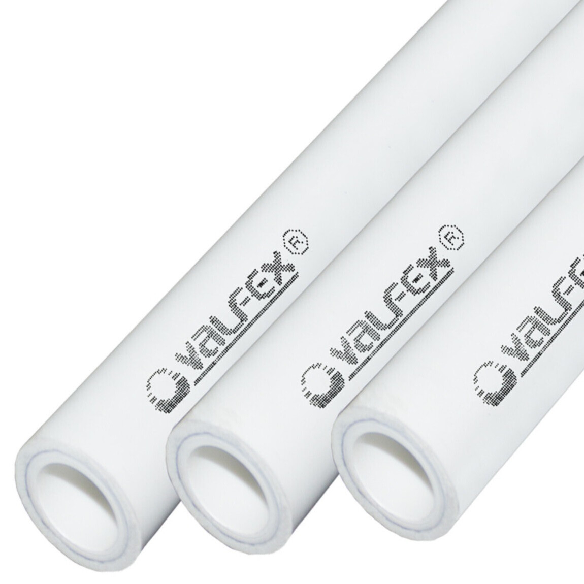 Труба VALFEX PP-R Дн50х8,3 Ру25 SDR6 90°С 4м армированная алюминием (белая)