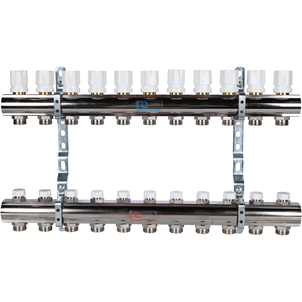 Коллекторная группа Luxor CD 468M/12 1х3/4ЕК 12 контуров с регулирующими вентилями