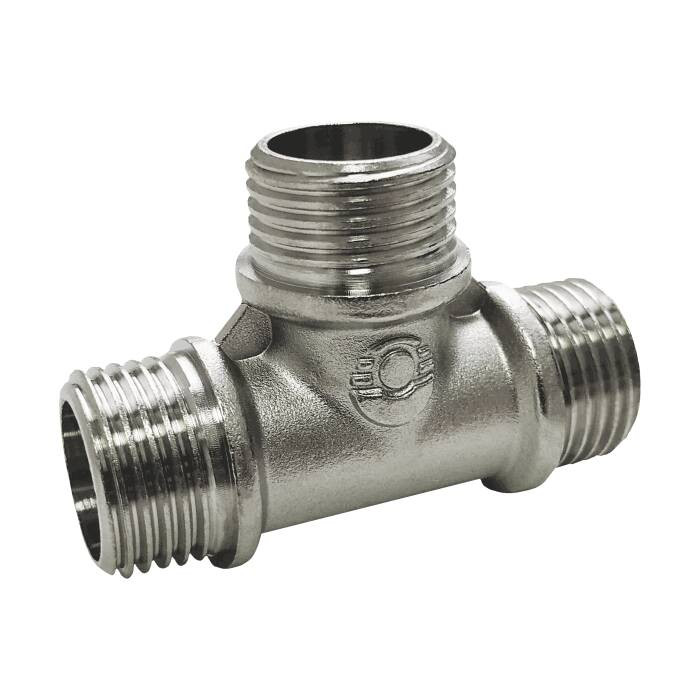 Тройник переходной VALFEX Ду15х15х15 НР (никелированный)