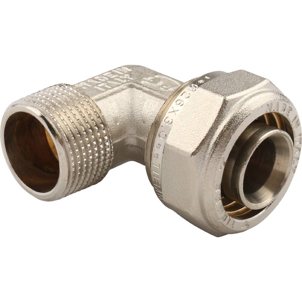 Угольник TIEMME 26х3/4 с наружной резьбой