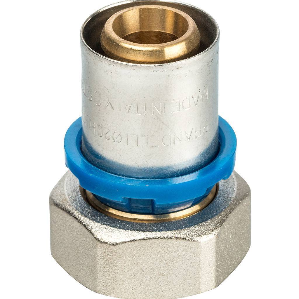 Переходник Prandelli Multyrama 20х2,0х3/4" с накидной гайкой евроконус для металлопластиковых труб