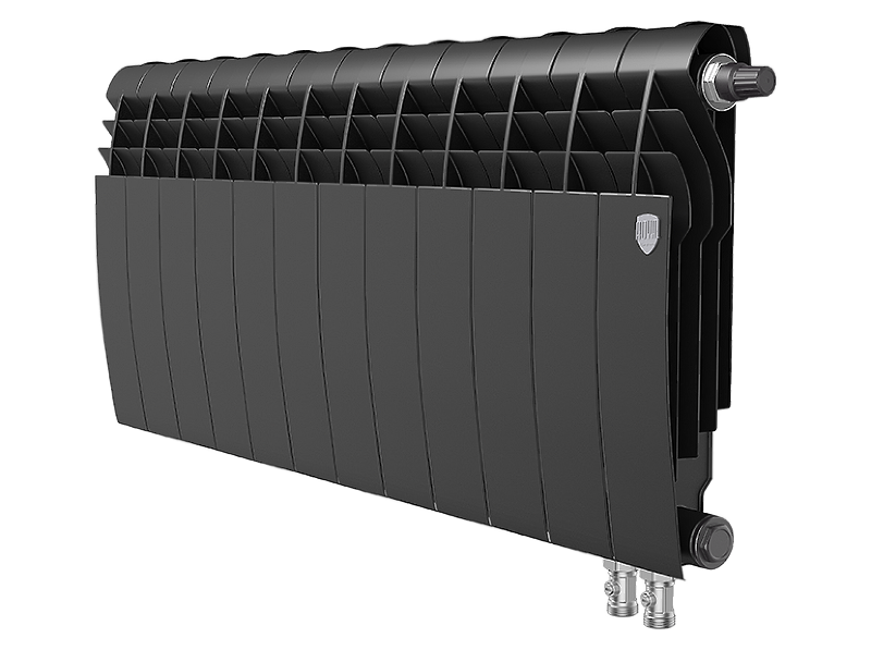 Радиатор биметаллический Royal Thermo BiLiner 350 /Noir Sable VDR x 12 секций