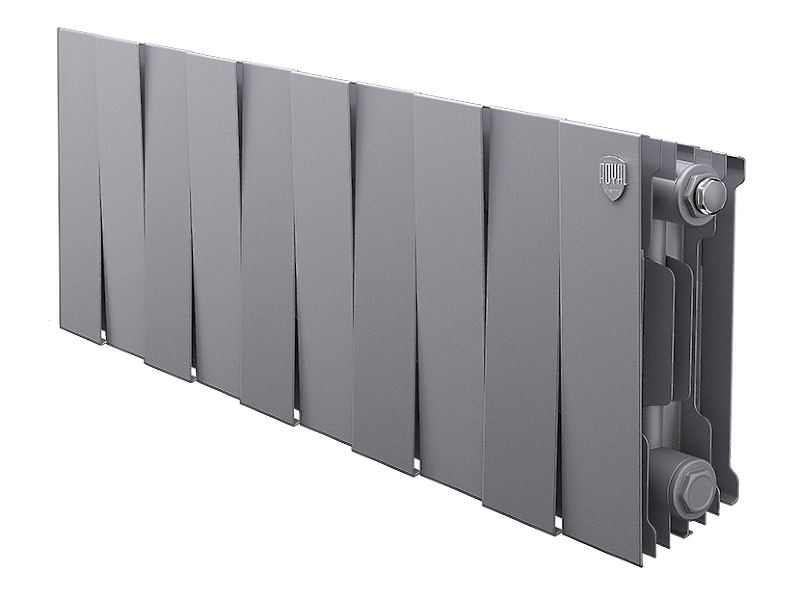 Радиатор биметаллический Royal Thermo PianoForte 200 /Silver Satin x 10 секций