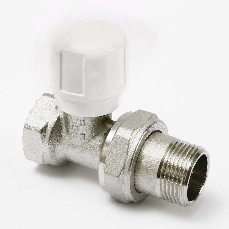 Вентиль ручной UNI-FITT HВ 3/4 никелированный с разъёмным соединением