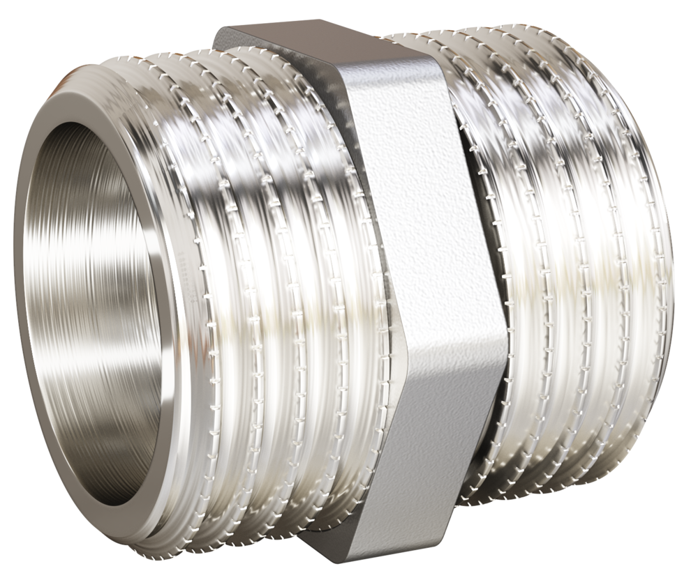 Ниппель LD Ду20 (3/4") НР никель