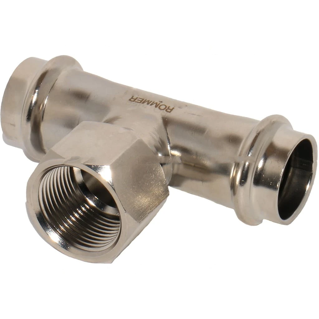 Тройник-переходник ROMMER 35х1/2 ВПр-ВР (нержавеющая сталь)