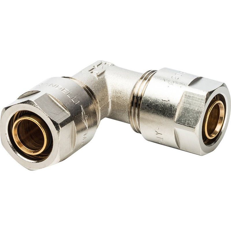 Уголок 90° Prandelli Multyrama 20х2,0 для металлопластиковых труб