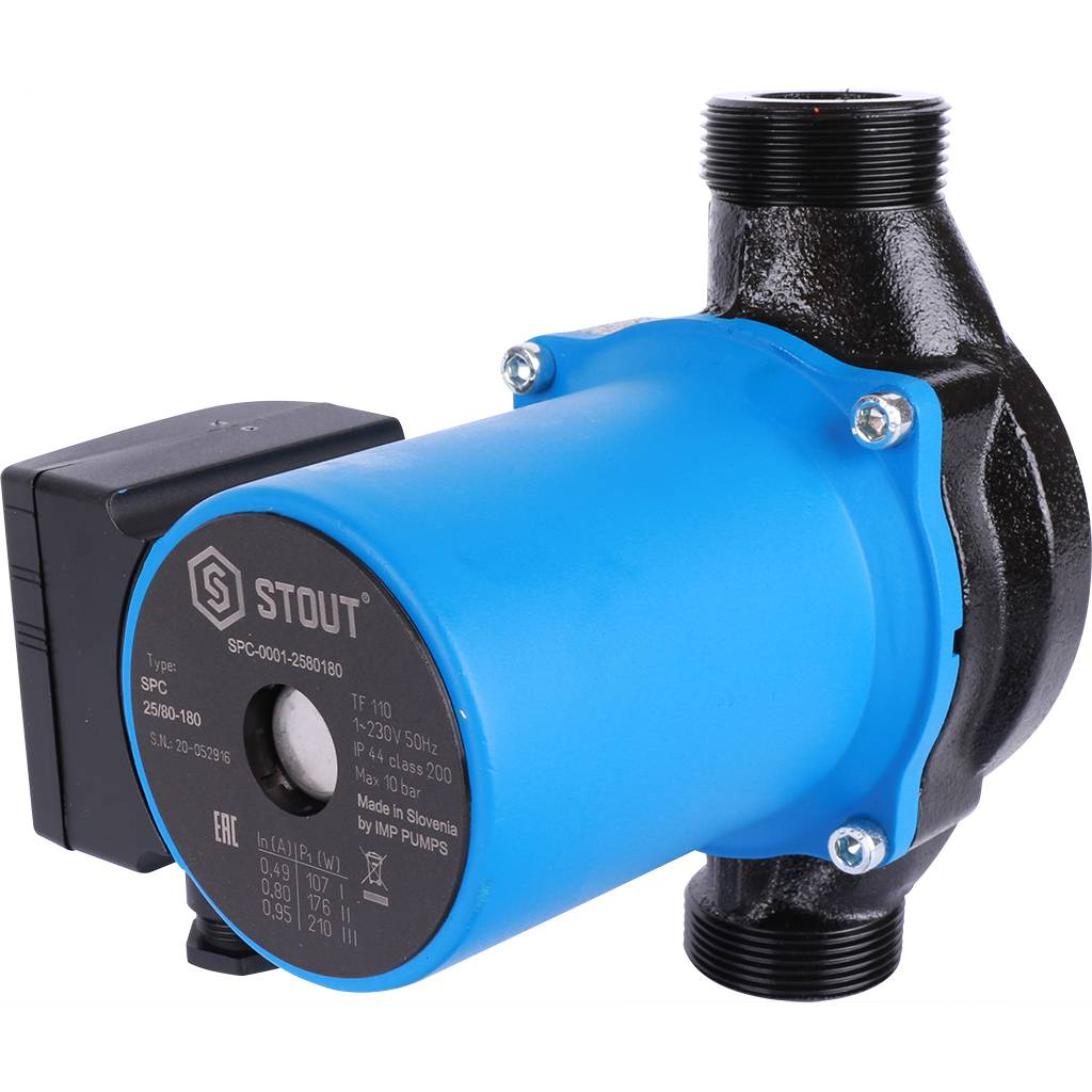 Циркуляционный насос STOUT SPC-0010 25/80-180