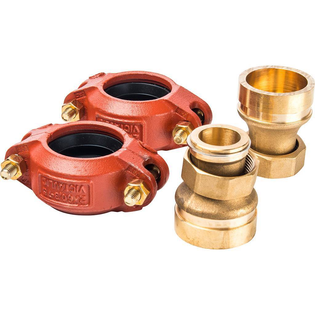 Комплект переходник Meibes НГ х Victaulic (1 1/2", Ду50)