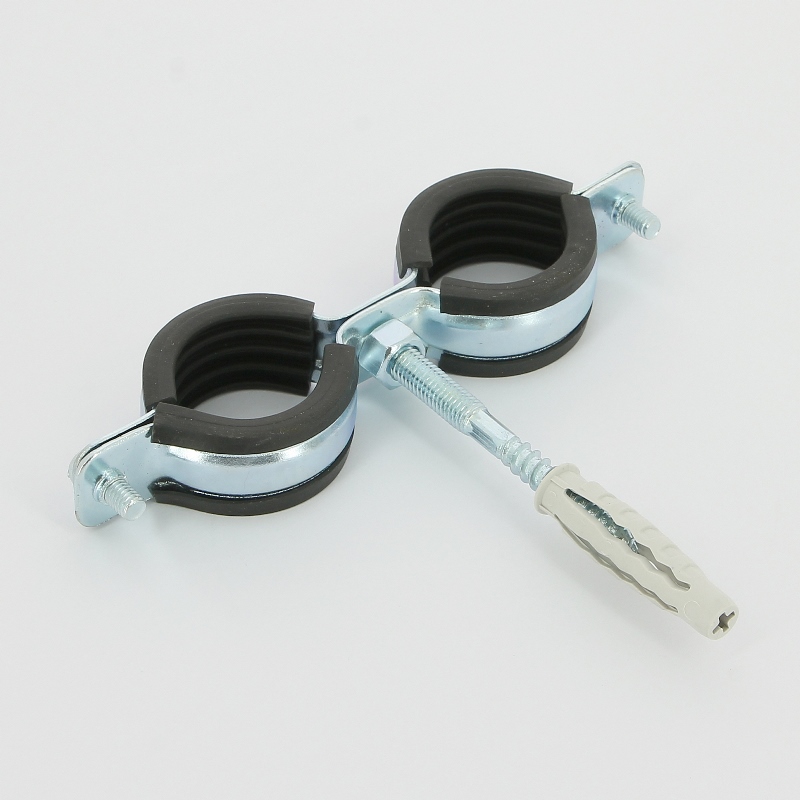 Хомут Walraven BIS Cobra двойной с epdm М8 32-36мм (1 + винт-шуруп М8х80мм + дюбель)