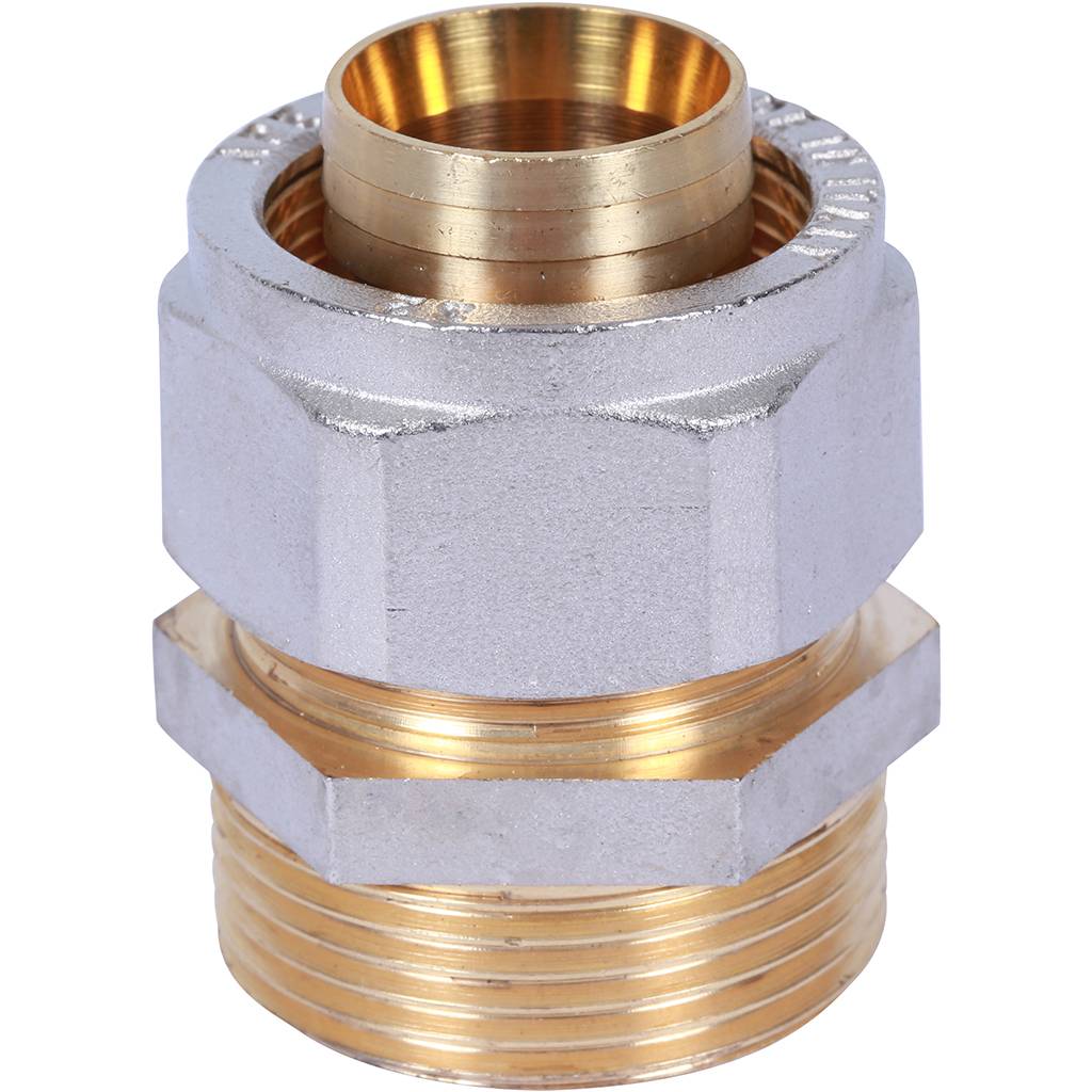 Переходник STOUT 11/4"х32 с наружной резьбой для металлопластиковых труб (винтовой)