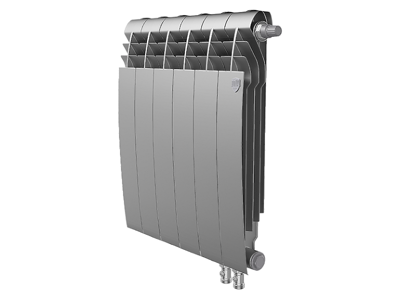 Радиатор биметаллический Royal Thermo BiLiner 500 /Silver Satin VDR x 6 секций