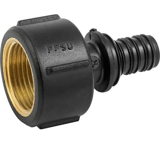 Переходник ELSEN D16х3/4" ВР PPSU/латунь (черный)