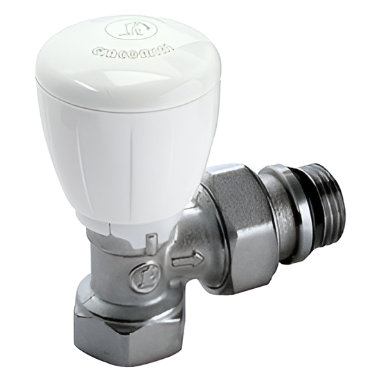 Клапан термостатический Giacomini R421TG Ду20 Ру16 ВР угловой микрометрический