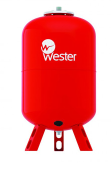 Расширительный бак Wester WRV 200л 10 бар 1 1/4" ВР для отопления (красный)