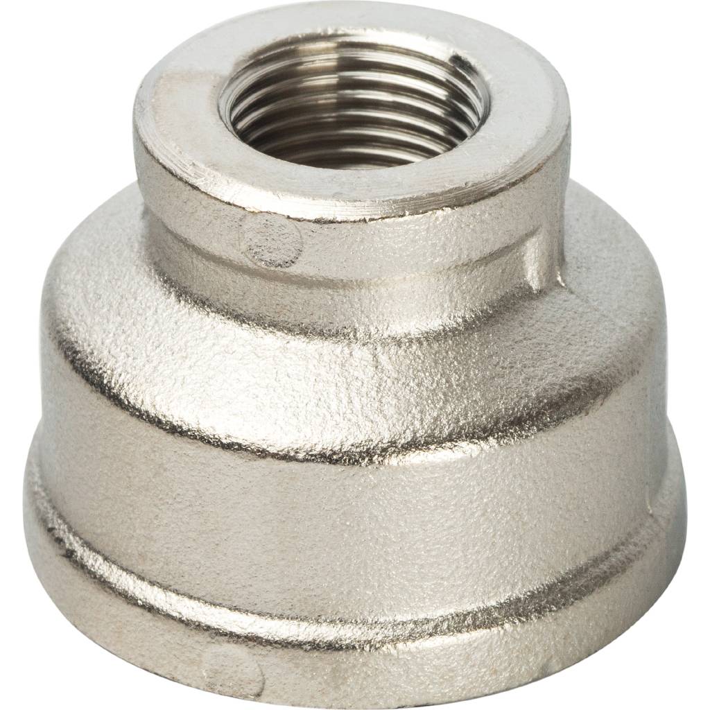 Муфта STOUT 1"х3/8" переходная ВВ (никелированная)