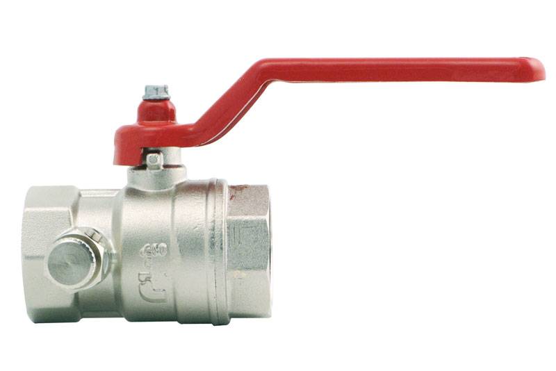 Кран шаровой Itap 115 1 1/4 ВВ с заглушкой и дренажным вентилем полнопроходной