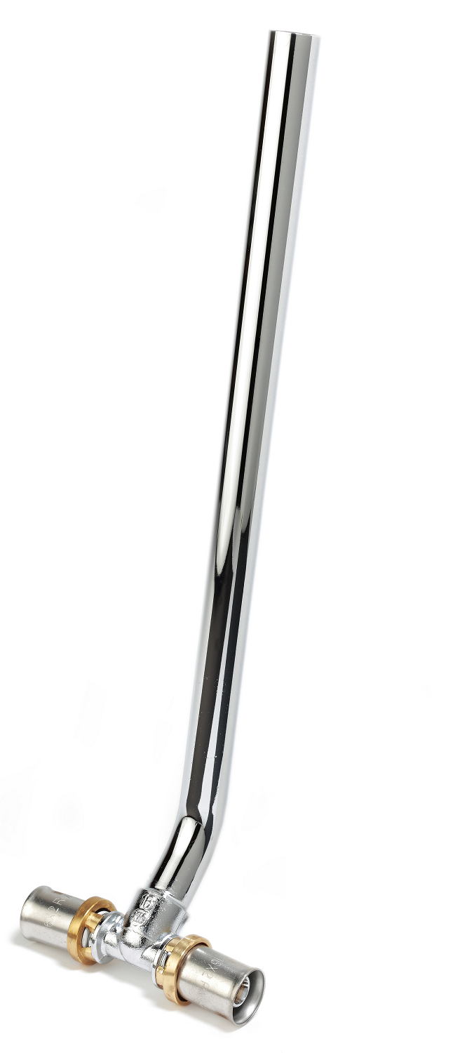 Тройник с трубкой Giacomini RM158 Дн16 для подключения труб к радиатору