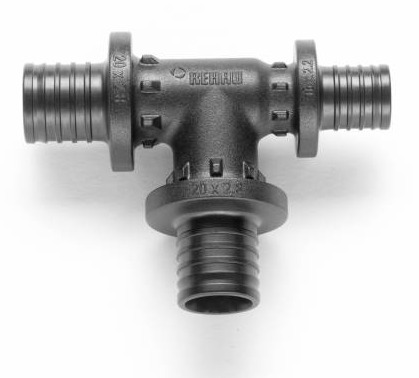 REHAU RAUTITAN Тройник с уменьшенным торцевым проходом 32-32-25 PX