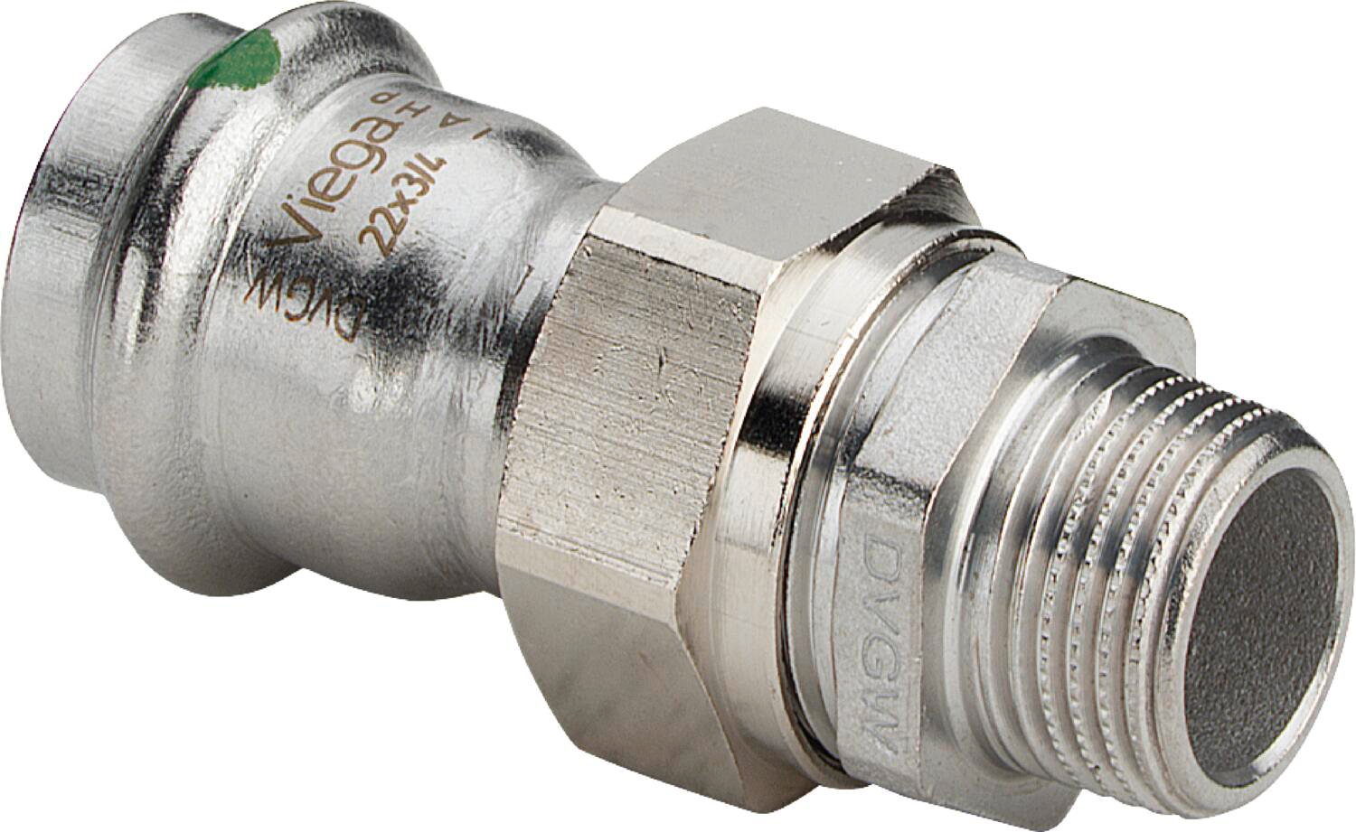 Разъемное соединение Viega Sanpress Inox с SC-Contur 28 x 3/4" НР